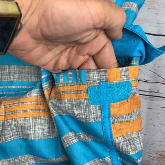 OP teal & orange swim trunks size XL - Picture 4 of 10